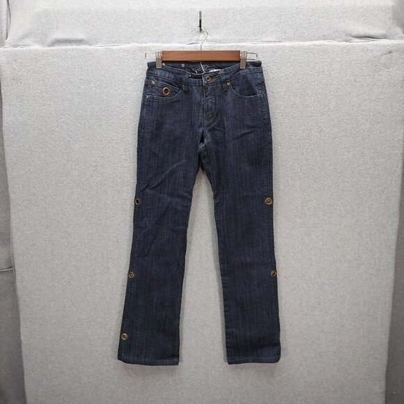 Pzi Jeans Womens Flared Denim Pants With Grommet Detail Size 4 - Picture 1 of 9